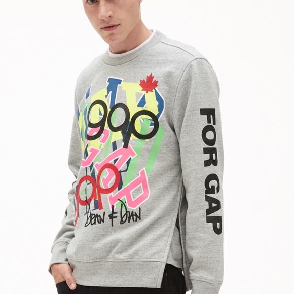 2018 Gap x Squared Grey Sweatshirt - Picture 1 of 11